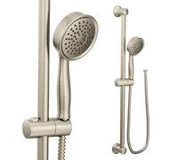 Moen 3668EPBN Handheld Showerhead with 69-Inch-Long Hose Featuring 24-Inch Slide Bar, Brushed Nickel
