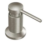 Moen 3942SRS Kitchen Soap and Lotion Dispenser with Above The Sink Refillable Bottle, Spot Resist Stainless, 1.125