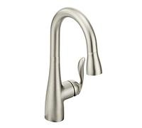 Moen 5995SRS Arbor One-Handle High-Arc Pull Down Single Mount Bar Faucet, Spot Resist Stainless
