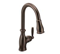 Moen 7185ORB Brantford One Handle Pulldown Kitchen Faucet Featuring Power Boost and Reflex, 1 Count, Oil Rubbed Bronze