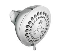 Moen Adler Chrome 3.5-Inch 4-Function Showerhead with Various High-Pressure Options, Pressure Boosting Shower Head, 23026