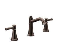 Moen Belfield Oil Rubbed Bronze Two-Handle 8-Inch Widespread Bathroom Faucet Trim Kit, Valve Required, T6405ORB