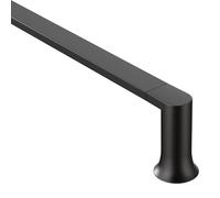 Moen BH3824BL Genta LX Modern 24-Inch Single Kitchen or Bathroom Towel Bar, Matte Black, 24 Inch