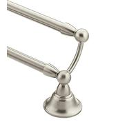 Moen DN6822BN Sage 24-Inch Bathroom Double Towel Bar, Brushed Nickel