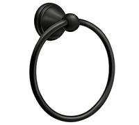 Moen DN8486BL Preston Towel Ring, Matte Black