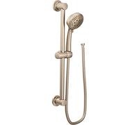 Moen Handheld Showerhead with 69-Inch-Long Hose Featuring 30-Inch Slide Bar, Brushed Nickel (3669EPBN)