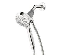 Moen Magnetix Six-Function Handheld Showerhead with Eco-Performance Magnetic Docking System, Chrome, 3.5" (26100EP)