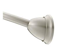 Moen MDN2170BN Curved Adjustable Single Shower Curtain Rod, Brushed Nickel