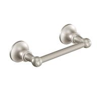 Moen Vale Brushed Nickel Double Post Pivoting Toilet Paper Holder, Wall Mounted Toilet Tissue Holder for Bathroom, RV, DN4408BN