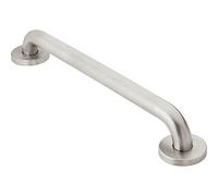 Moen R8712P 12-Inch Bathroom Grab Bar, Peened