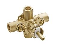 Moen Rough-in Posi-Temp Pressure Balancing Cycling Shower Valve with Stops, 1/2-Inch IPS Connections, 2590