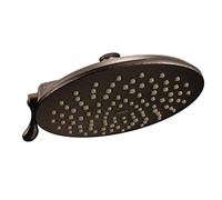Moen S6320ORB Velocity Two-Function Rainshower 8-Inch Showerhead with Immersion Technology at 2.5 GPM Flow Rate, Oil Rubbed Bronze