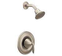Moen T2132EPBN Eva Collection One Handle Posi-Temp Eco-Performance Shower Trim Kit Valve Required, Brushed Nickel, 5