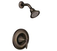 Moen T2132EPORB Eva Collection 1-Handle Posi-Temp Trim with Single Function Shower Head, Valve Required, Oil-Rubbed Bronze, .5