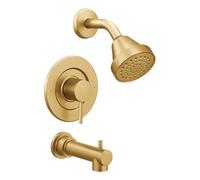 Moen T2193BG Align Posi-Temp Pressure Balancing Modern Tub and Shower Trim Kit Valve Required, Brushed Gold