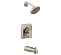 Moen T2473EPBN Genta LX Posi-Temp Pressure Balancing Eco-Performance Modern Tub and Shower Trim Without Valve, Brushed Nickel