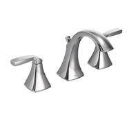 Moen T6905 Voss Two Handle High Arc Widespread Bathroom Faucet Without Valve, Chrome, 5