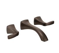 Moen T6906ORB Voss Two-Handle Wall Mount Bathroom Faucet Trim, Valve Required, Oil Rubbed Bronze