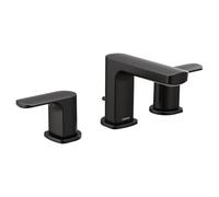 Moen T6920BL Rizon Two-Handle Widespread Bathroom Faucet Without Valve Matte Black