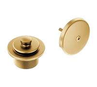 Moen T90331BG Collection Push-N-Lock Tub and Shower Drain Kit with 1-1/2 Inch Threads, Brushed Gold, 1.75 x 4.25 x 1.75 inches