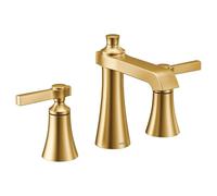 Moen TS6984BG Two 8 in. Widespread Lever Handle Bathroom Faucet Trim Kit Without Valve, Brushed Gold