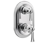 Moen UT5500 Wynford M-CORE 3-Series 2-Handle Shower Trim with Integrated Transfer, Valve Required, Chrome