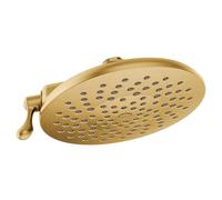 Moen Velocity Brushed Gold Showerhead Two-Function Rainshower 8-Inch Showerhead with Immersion Technology, S6320BG