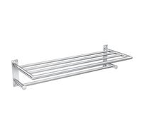 Moen Y5794CH Arlys 24-Inch Wide Modern Bathroom Hotel-Style Storage Shelf with Towel Bar, Chrome