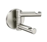 Moen YB0402BN Align Modern Double Swivel Robe Hook, Brushed Nickel