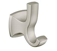 Moen YB5103BN Voss Collection Double Robe Hook, 6.30 x 3.66 x 3.03 inches, Nickel