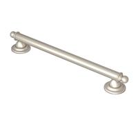 Moen YG2212BN Brantford Safety 12-Inch Stainless Steel Traditional Bathroom Grab Bar, Brushed Nickel, 12 Inch