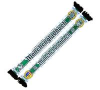 Mönchengladbach Scarf - Yesterday, Today and for Allezeit - Tradition Since 1900 - (Silk Scarf), Black, yellow, green, white, yellow, blue, One Size