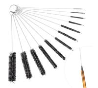 Moendergo 12 PCS Bottle Brushes, Long Bottle Cleaning Brushes Set, Nylon Straw Cleaner Pipe Brushes for cleaning, Drinking Straw, Wine Bottle, Cup, Pipes, Keyboard