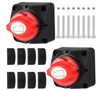 Moendergo 2PCS Batterie Isolator Switch 12V 24V Battery Disconnect Switch 275A Battery Cut Off Kill Switch ON-OFF Suitable for Trucks Cars Motorhomes Motorcycles Yachts Boats