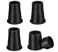 Moendergo 4 Pcs Furniture Risers, 4 or 5.8 Inch Heavy Duty Adjustable Bed Risers, High Load Bearing Round Chair Raisers for Heightening Sofa Chair Table Desk