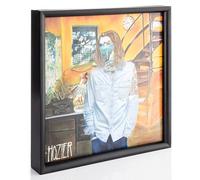 MÖNKE Vinyl Record Stand and Frame - Wall-Mounted or Tabletop - Display Your Now-Playing or Favourite Records - This Elegant Vinyl Record Frame Will Fit Most Records (Black)