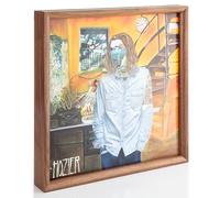MÖNKE Vinyl Record Stand and Frame - Wall-Mounted or Tabletop - Display Your Now-Playing or Favourite Records - This Elegant Vinyl Record Frame Will Fit Most Records (Walnut)