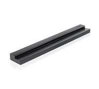 MÖNKE Vinyl Record Wall Mount - an Elegant Display Ledge Made from Solid Wood - This Vinyl Record Shelf Will Hold Records of Any Size (Black)