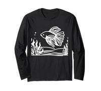 Moenkhausia Line Art Fish Lover Long Sleeve T-Shirt