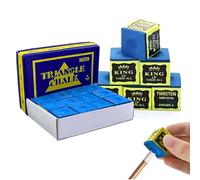 MOERDIFFER Snooker Chalk, 12 Pcs Pool Chalk, Cue Chalk, Premium Cue Chalk Set for Professional and Home Players (Blue)