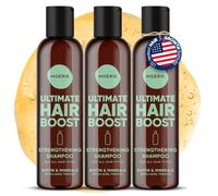 Moerie Hair Growth Shampoo for Men and Women, Hair Loss Solution with Biotin and Rosemary, Thickening Shampoo for Thinning Hair - Ultimate Boost for All Hair Types, Triple Set