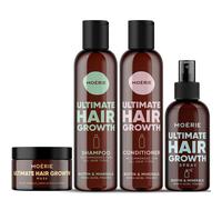 Moerie Shampoo and Conditioner Plus Hair Mask and Spray Mega Pack - The Ultimate Growth Care - For Longer Thicker Fuller Hair - Volumizing Products