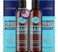 Moerie Ultimate Hair Growth Shampoo - For Longer, Thicker, Fuller Hair - Vegan Friendly Volumizing Hair Products - Paraben & Silicone Free - All Hair Types - Reverse Hair Loss - Moisturizing, 2 pack
