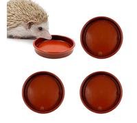 Moerstar 3 Pcs Hedgehog Bowl for Food or Water, Small Animal Pet Hedge Hog Feeding Bowls for Guinea Pig Rabbit Cat
