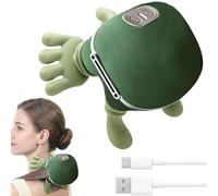 Moerstar Bionic Heated Massager, Portable Neck Massager, 4D Kneading Massagers for Neck Shoulder and Back Deep Massage, Simulated Human Hand Design for Pain Relief Muscle Relax