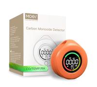 MOES Portable CO Detector, Mini Carbon Monoxide Alarm, Orange