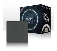 MOES STAR RING ZigBee Smart Switch, 2 Gang Grey
