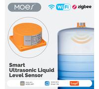 MOES Tuya WiFi/Zigbee Smart Ultrasonic Liquid Level Sensor Water Tank Monitor With RealTime Alarm Notification APP RemoteControl WIiFi Detector EU