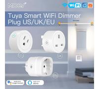 MOES WiFi Smart Power Socket Plug Brightness Adjust Timer For Tuya Smart Life App,Alexa Google Voice Control EU/UK/US