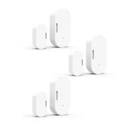 MOES ZigBee Door/Window Sensor with Light Detection (0-3000Lux) - Requires MOES ZigBee Hub, Mobile Status Monitoring, Historical Records, Low Battery Alerts, Tuya Smart Automation - 3 Pack